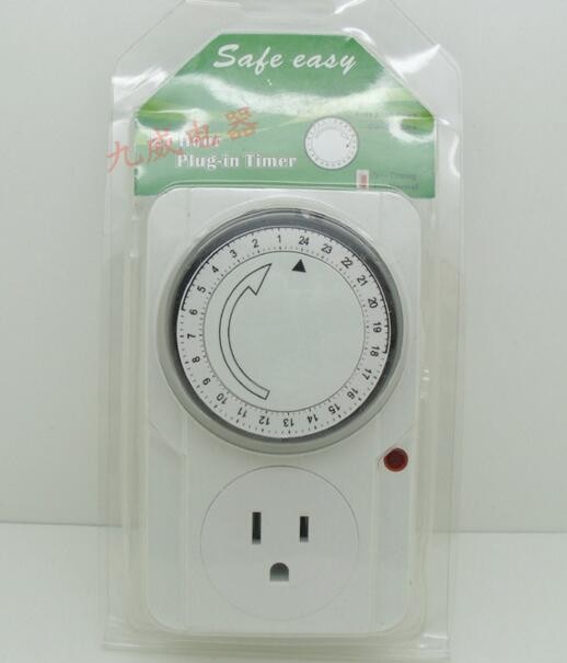 TU-22A Timer Socket Plug 3 Prong Outlet Indoor 24 Hours Heavy Duty Appliance Timer for Household Appliances