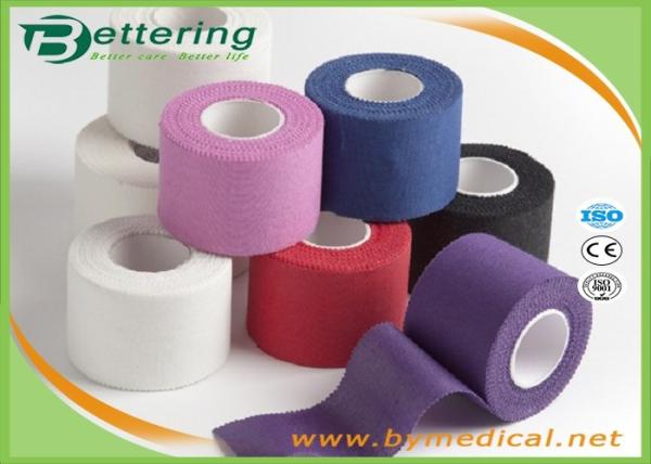 Cotton Coloured Athletic Sports Tape , GYM Ankle / Knee Strapping Tape Joints