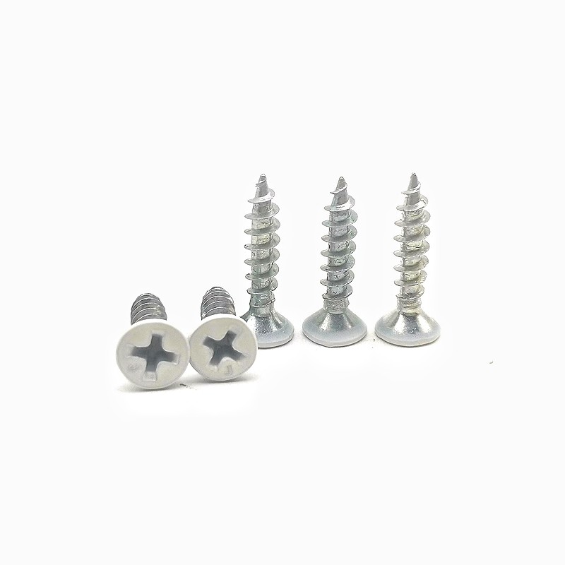 Countersunk Cross Self Tapping Screw Customized Color Paint Flat Head