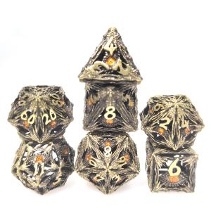 Bulk Polyhedral Dice Hand Pouring Set Lightweight Polished RPG Dice Set