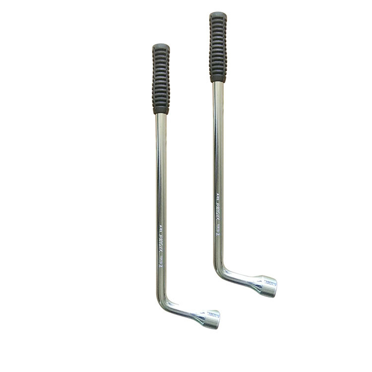 Heat Treatment Car Tire Wrench , L Type Car Tire Nut Wrench