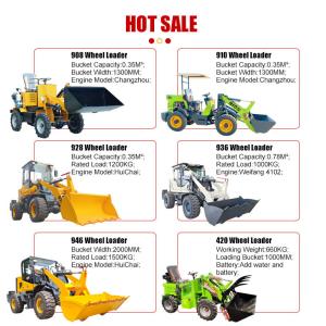 Small Front End Loader CE/EPA 1Ton 1.2t 1.5t 2t 2.5Ton Compact Multifunctionalit
