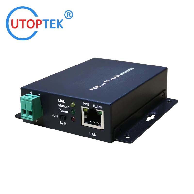 UT-1E1EP-S/M POE RJ45 over 2wire TP-LAN extender EOC Converter 500meters for outdoor/indoor/elevator IP camera