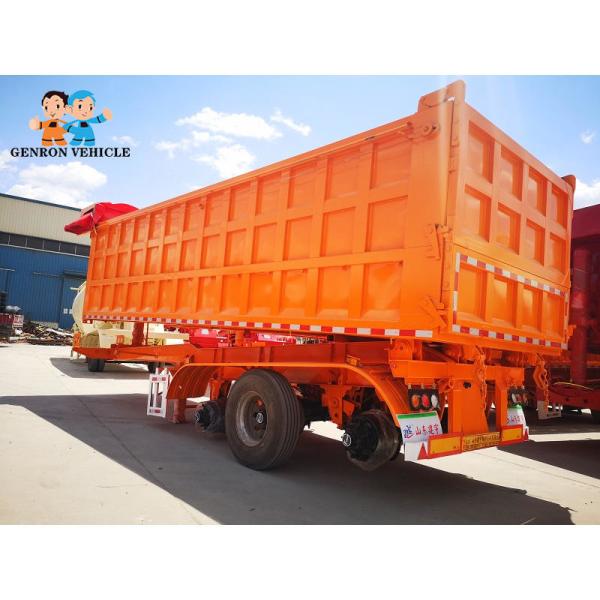 Heavy Duty 3 Axles Dump Tipping Truck Trailer With Mechanical suspension/