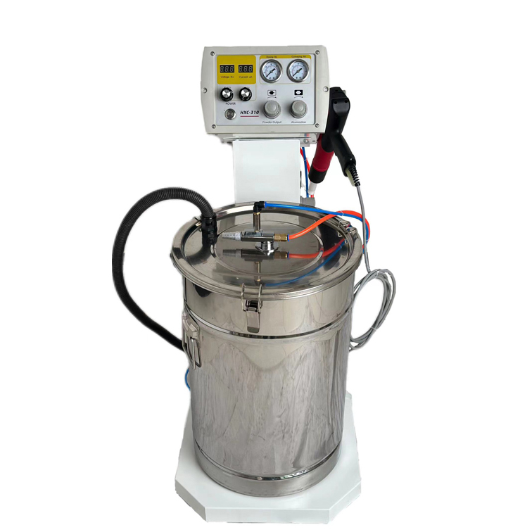 Metal Surface Powder Coating Function HXC-310 Professional Coating Machine With Roller