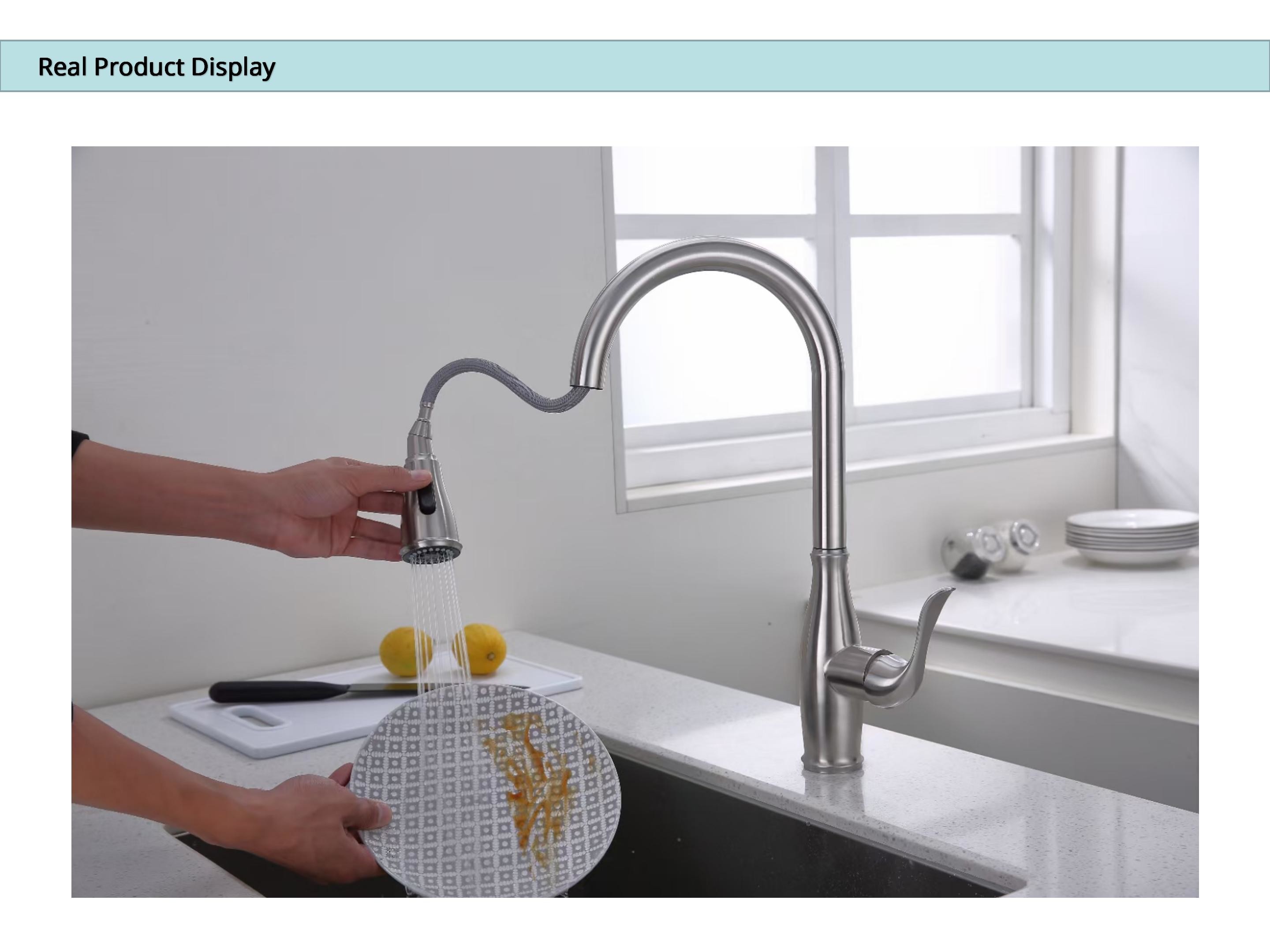 IPX5 Pull Out Spray Kitchen Faucet