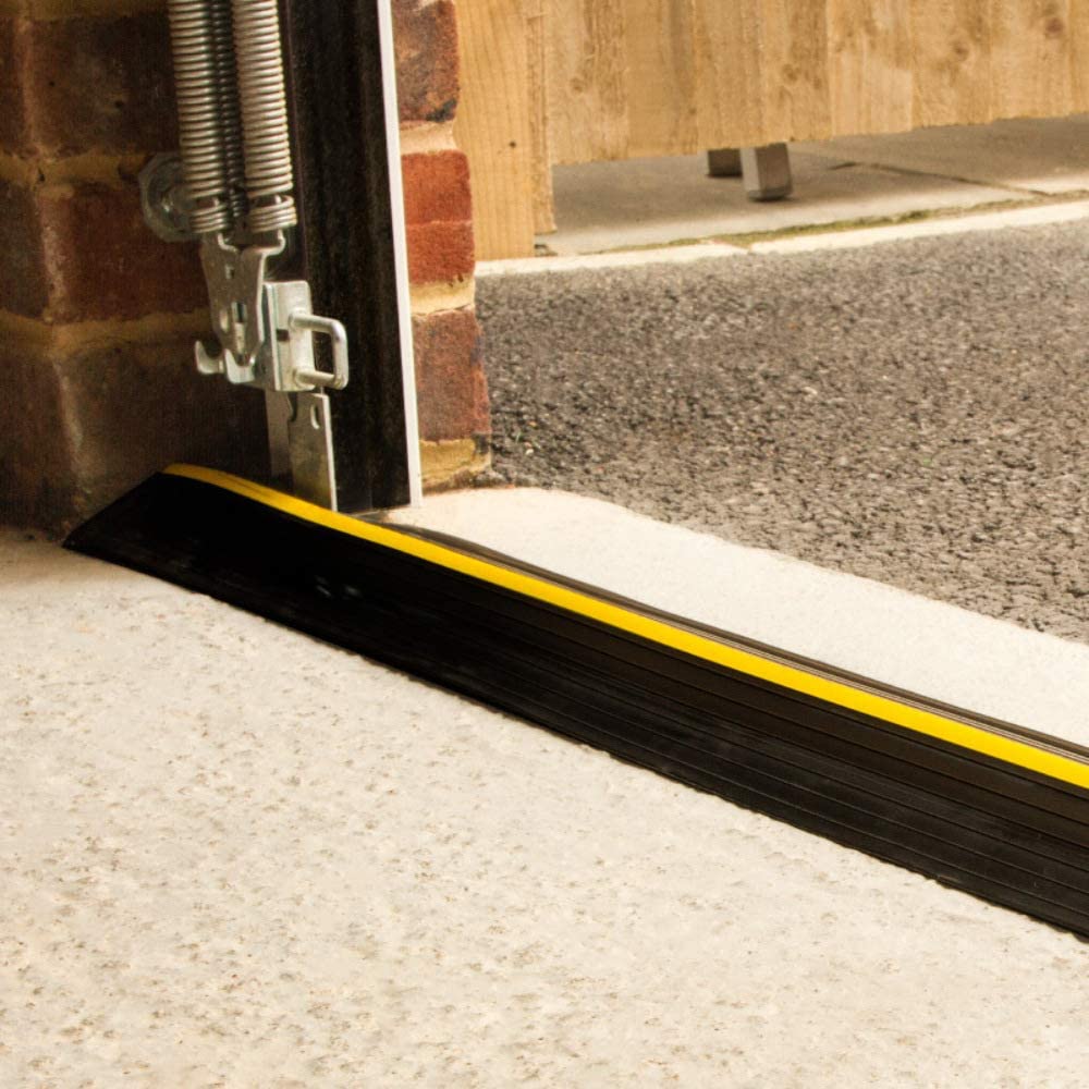 Outdoor Doorway Threshold Ramps Non-Slip Solid Rubber Portable Sill Scooter Ramp