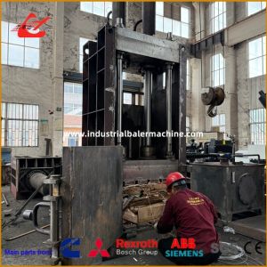 Vertical Paper Baling Machine 100ton Save Storage Space For Compressing Waste