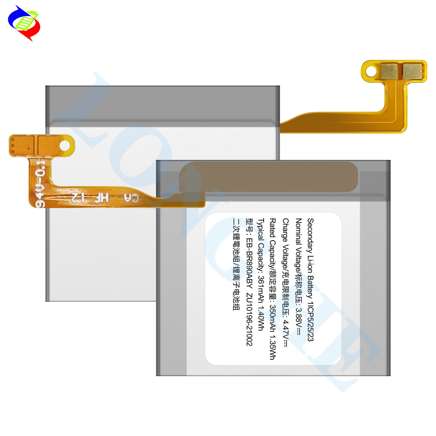 R890 Battery EB-BR890ABY For SAMSUNG Gear Watch 4 Classic 46mm BT SM-R890 Smart Watch Batteries