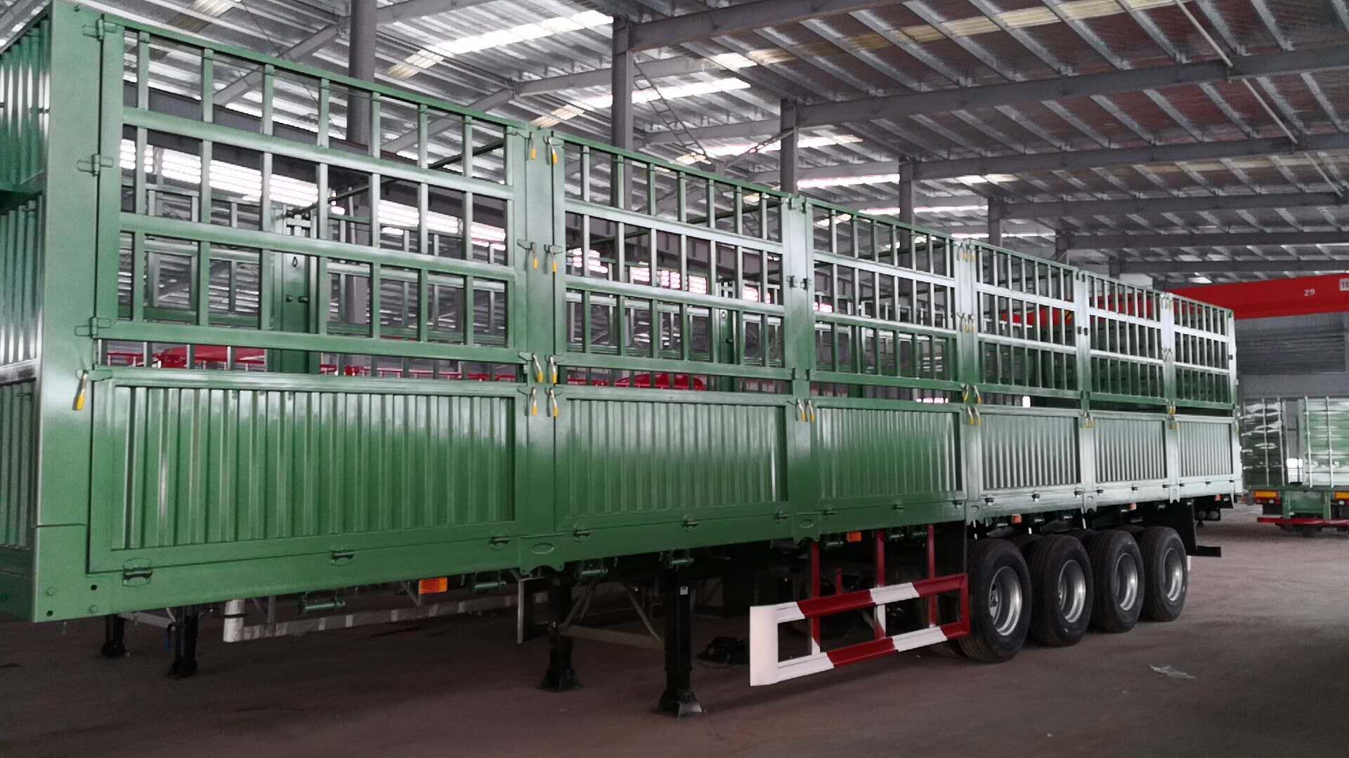 sinotruk 60 ton 4 axles storehouse trailer