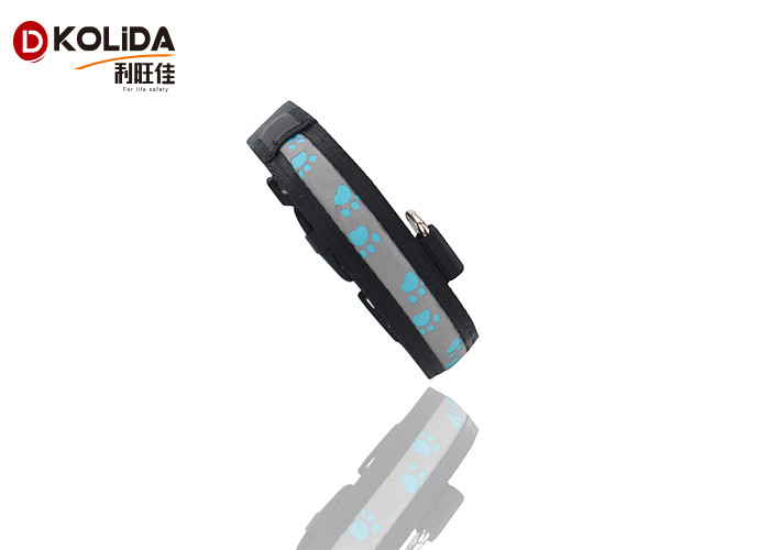 Safety Pet Night Light LED Dog Collar , 3 Sizes Nylon Glow In The Dark Collar