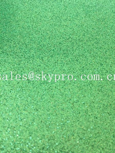 Green Anti - UV Glitter EVA Foam Rubber Sole Sheet Soft 1mm Thickness Deversifie