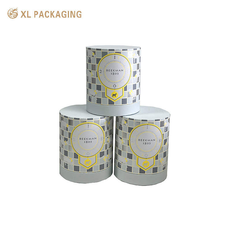 Custom Printing Handmade Cardboard Cylinder Gift Boxes Skin Care Gift Art Paper Tube Box