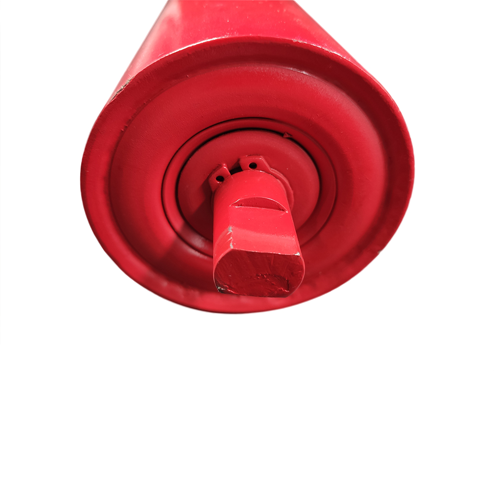 10KG Red Standard Steel Belt Conveyor Rollers for Mining Conveyor