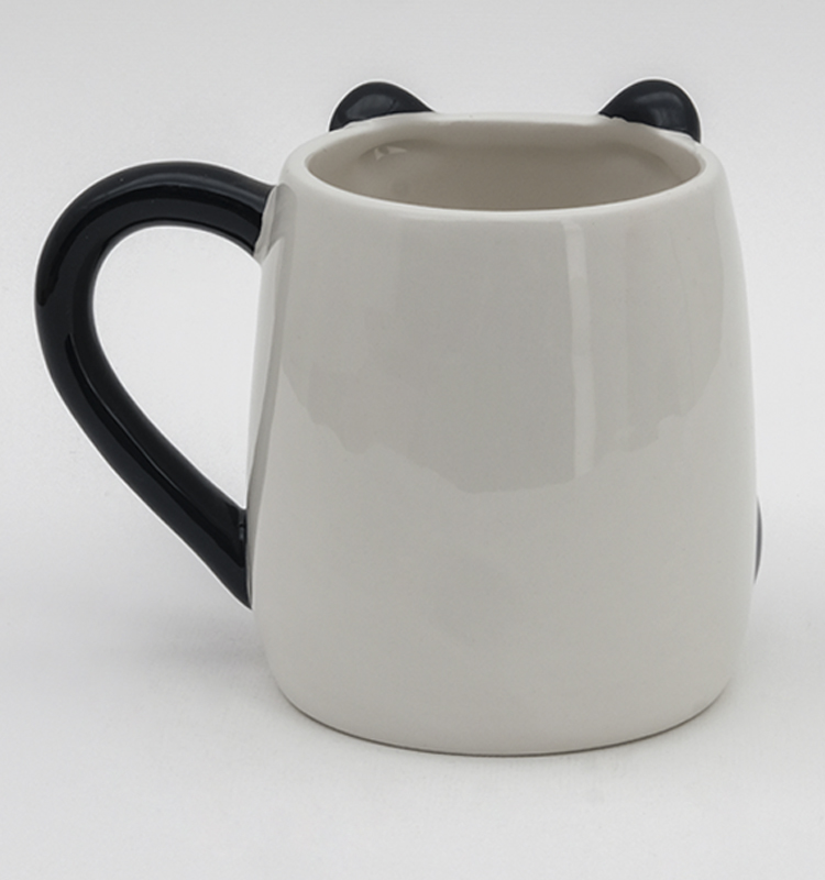 Wholesale customized handmade cute animal 3d drinking cups tea coffee ceramic mug gift