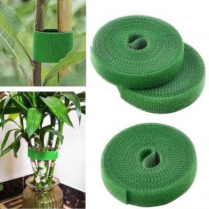  Nylon Back To Back Hook And Loop Green Plant Binding Back To Back Tape Soft Manufactures