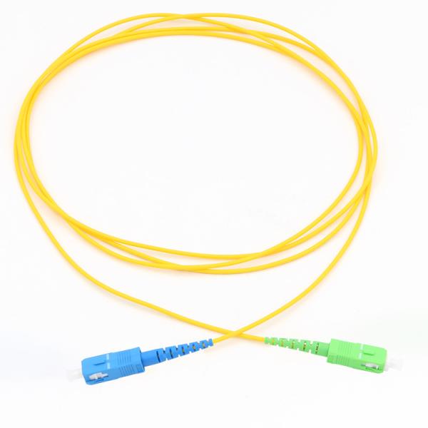 PVC LSZH Jacket Single Mode Fiber Jumpers 0.3dB Insertion Loss Optical Jumper