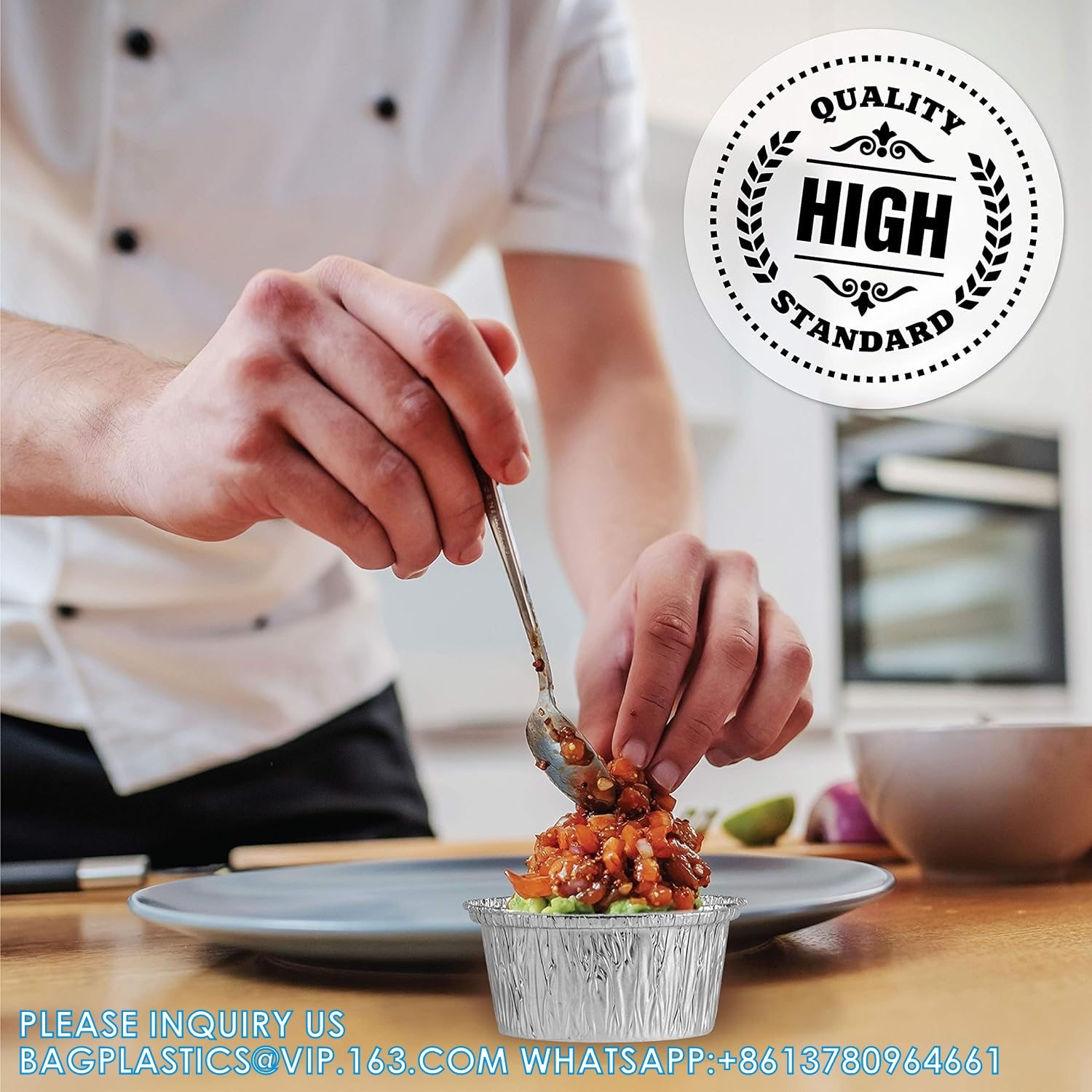 6.5'' Inch Round Tin Foil Pans Disposable Aluminum, Freezer & Oven Safe - For Baking, Cooking, Storage, Roasting