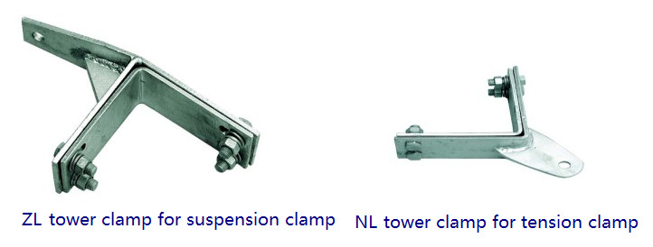 TCTC / TCSC Series Tower Clamp Fiber Optic Cable Fittings Against Rust And Corrosion