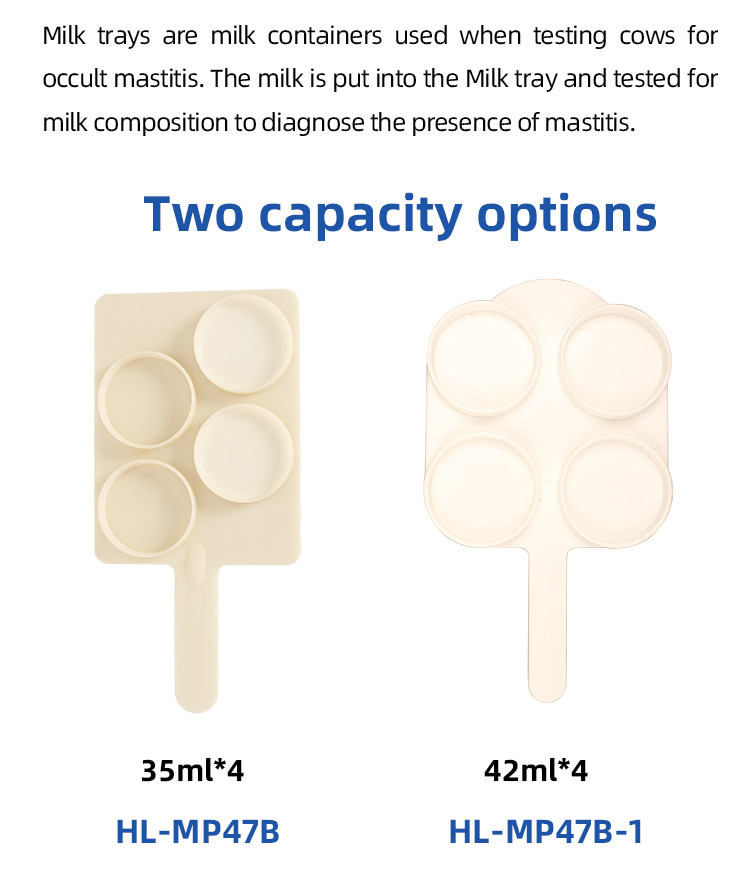 Dia 7.2cm Dairy Milk Testing Kit Milk Tray 42ml*4 Accurate Analysis For Dairy Product