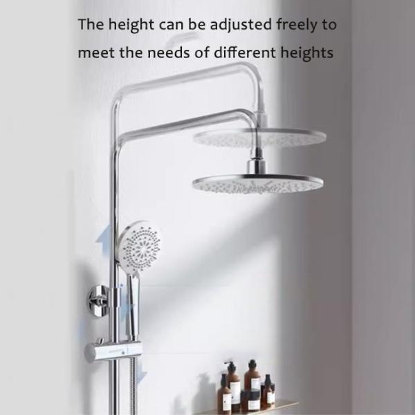 Wall Mounted Round Faucet Shower Set Pressurized Shower Head For Household
