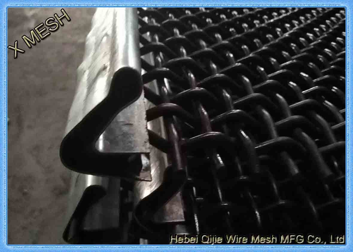 Self Cleaning Vibrating Screen Mesh Heavy Duty Hooked High Tensile Steel Wire