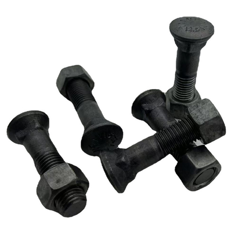 Customizable Multi Size Dozer Track Bolts Alloy Steel Material