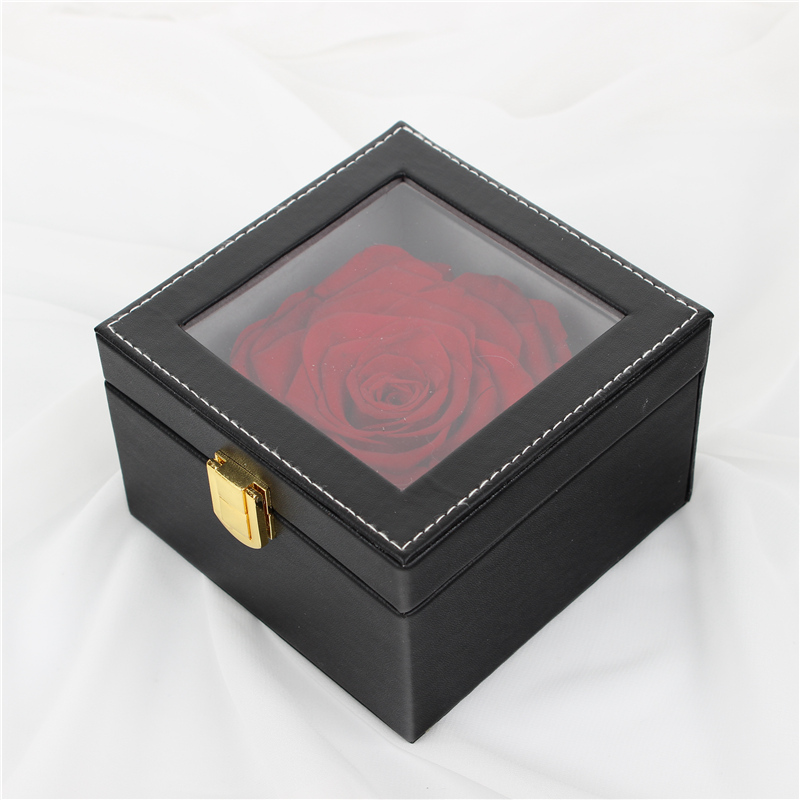 7-8CM Complex Colorful Preserved Rose Gift Box For Indoor Decoration