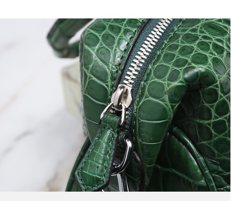 Genuine Crocodile Skin Lady Purse Authentic Real Alligator Leather Female Handbag Long Strap Women's Large Shoulder Bag