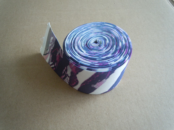 Wholesale Heat Transfer 40mm Personalized Printed Satin Ribbons With Logo for sportswear