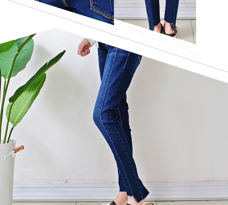 Breathable, Fashion and Casual Zipper Fly women jeans denim