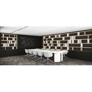 Modern Custom Bookshelf Design Office Desk Bespoke White And Black Bookshelf