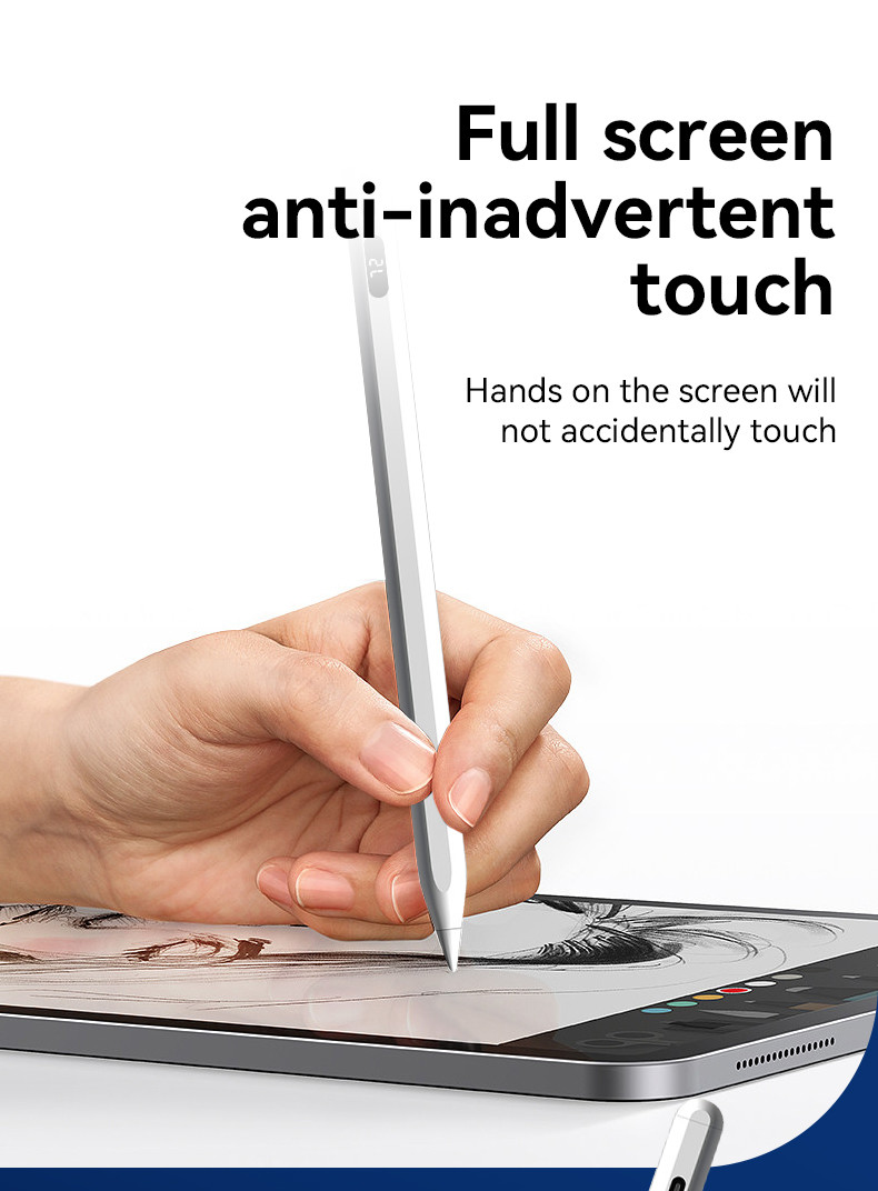 5V Stylus Pen For IPad With Palm Rejection Tilt Sensitivity Magnetic Design