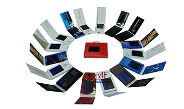 Fashionable Digital Lcd Video Business Cards 7 Inch Built - In Speaker