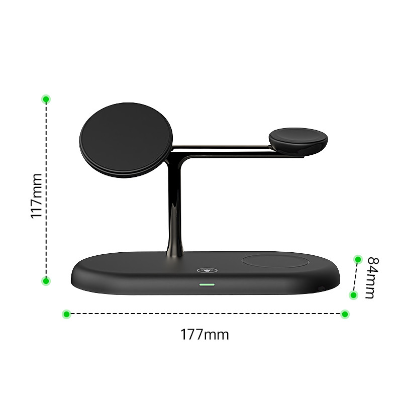 T256 Multi-functional Wireless Charger Support Apple & Samsung Devices