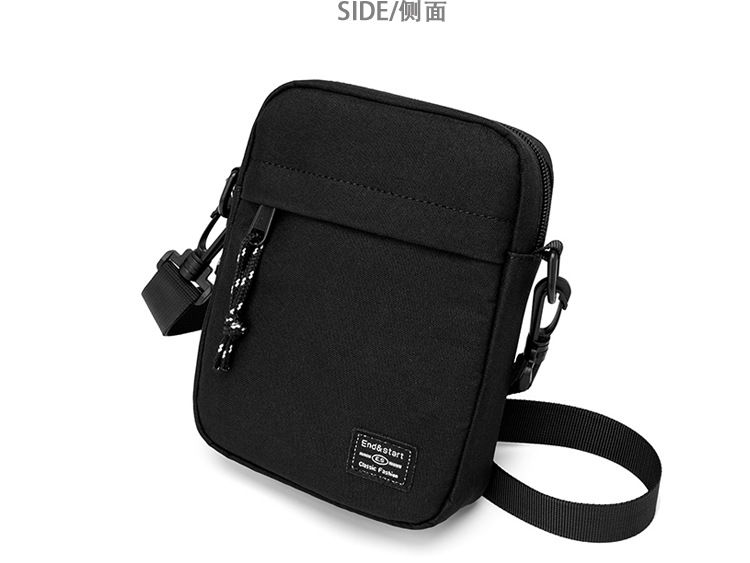 Cross Border Diagonal Bag Men And Women Exquisite Fabric LOGO High Grade Leather