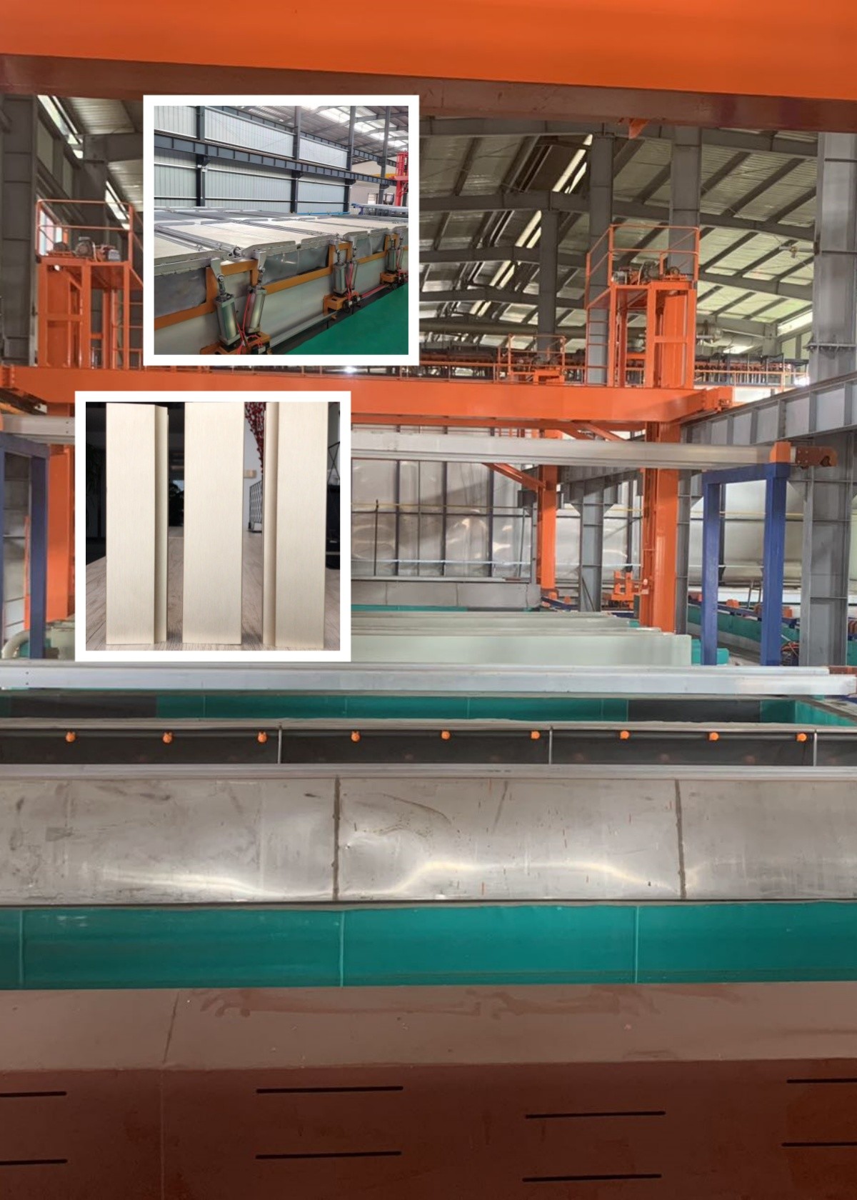Conveyor System Chain Conveyor Anodizing Production Line With 180 Plusmn 20g/l Free Sulfuric Acid Neutralization