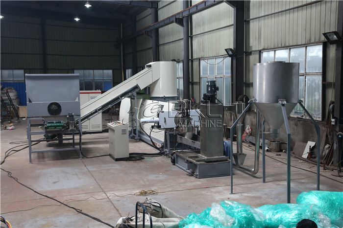 PE Shopping Bag Plastic Granulating Line BOPP Plastic Film Recycling Machine