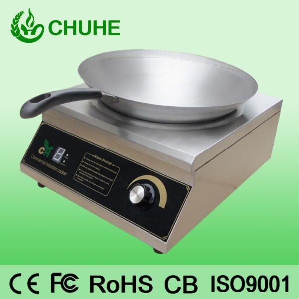 Stainless Steel Commercial Induction Range Cooker , 220V Induction Kitchen
