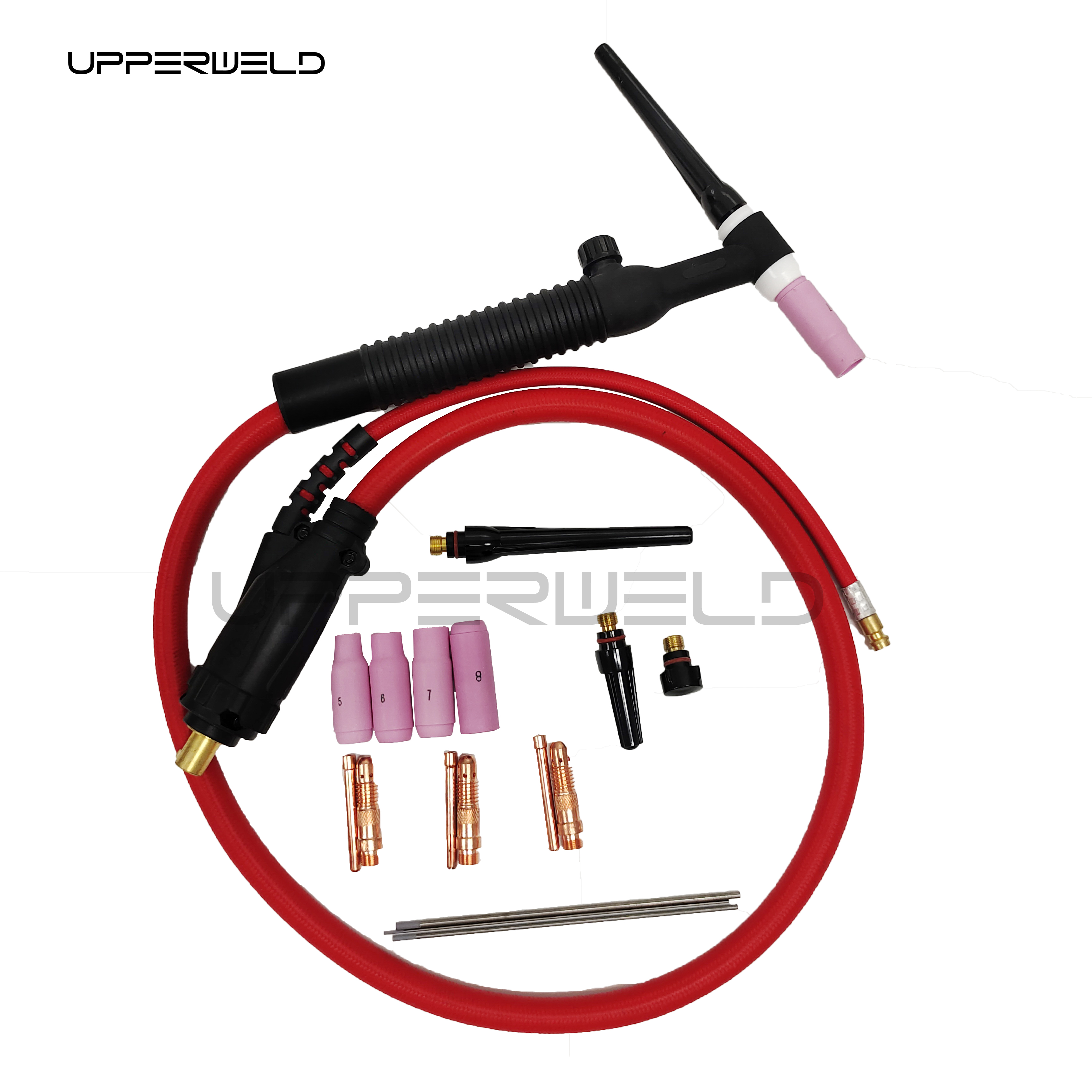 Air Cooling Welding Torch WP-26V-R 35-70EU Plug TIG Torch Set with Gas Valve Control