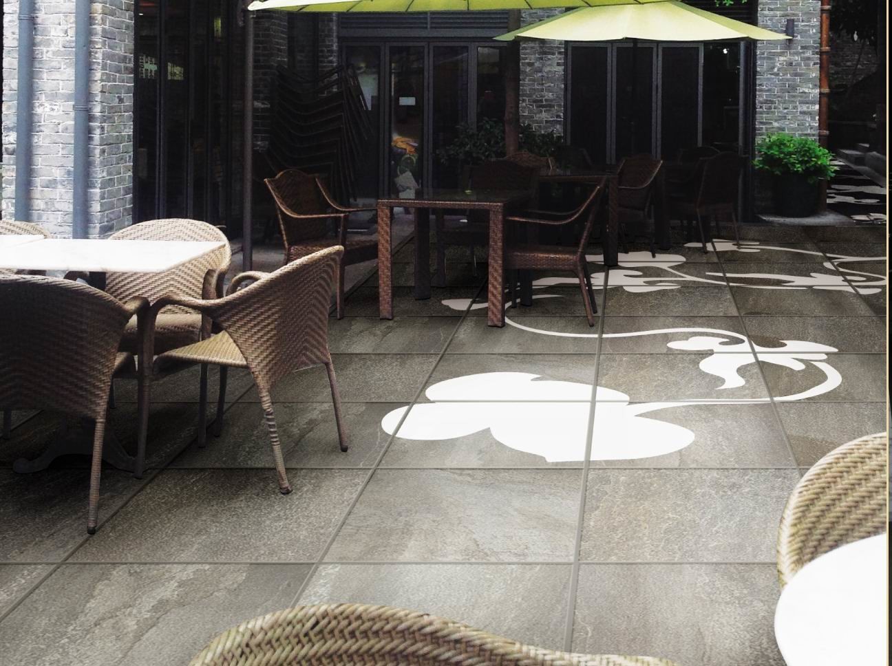 Durable Blue Slate Porcelain Tile 300*300 Mm , Stone Look Wall Tiles Porcelain Floor Tiles 600x600