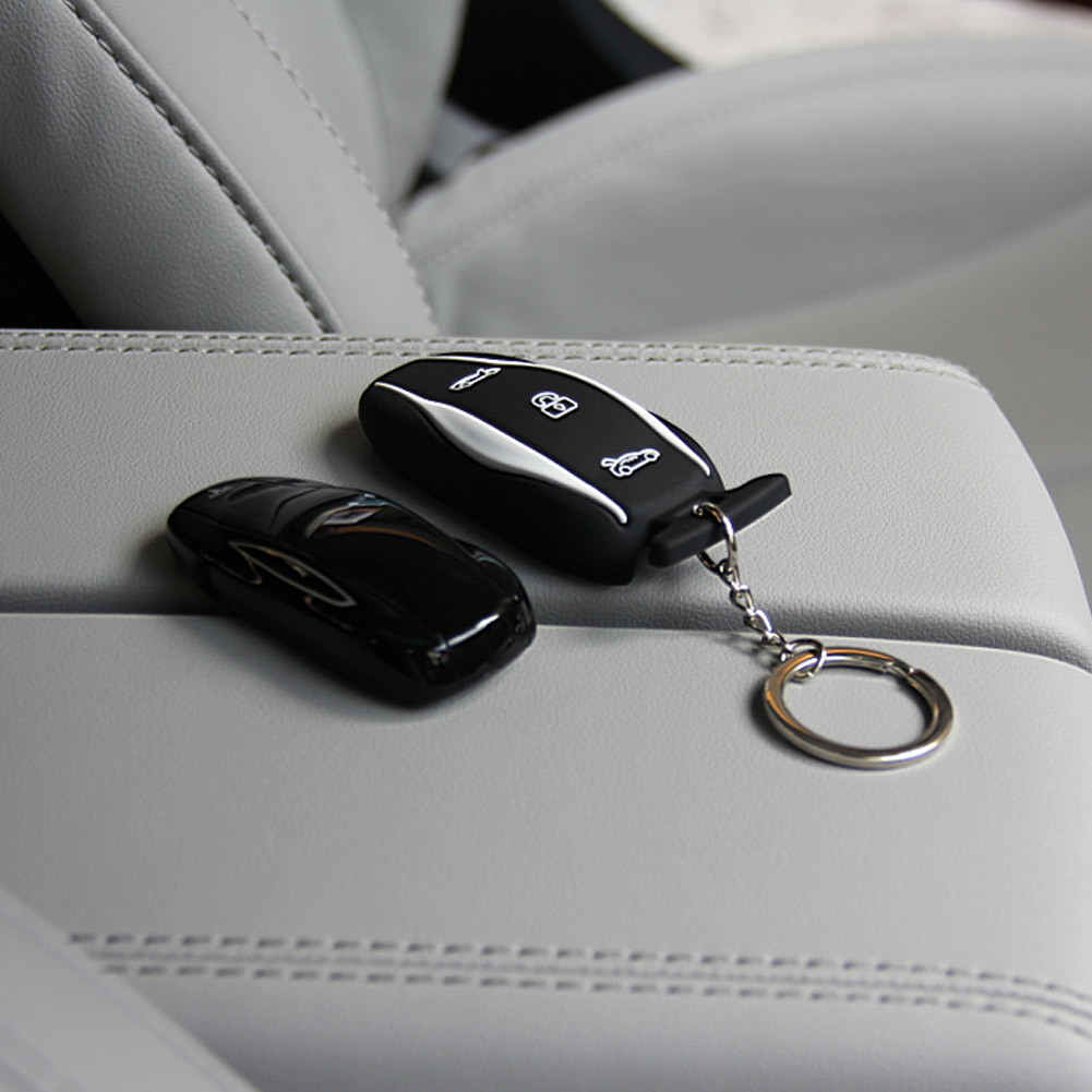 Topfit Silicone for Tesla Car Fobpocket, Car Key Chain, Key Case, Key Cover for Tesla Model S