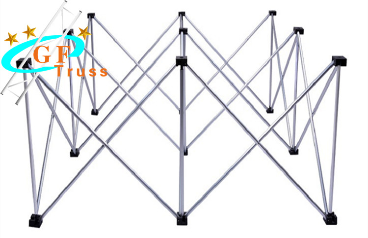 Folding Stairs Square Aluminum Platform Stage For Exhibition
