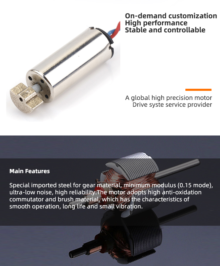 Faradyi 0408 Coreless Permanent Magnet Dc Speed Controller Vibration Motor For drones and RC Devices