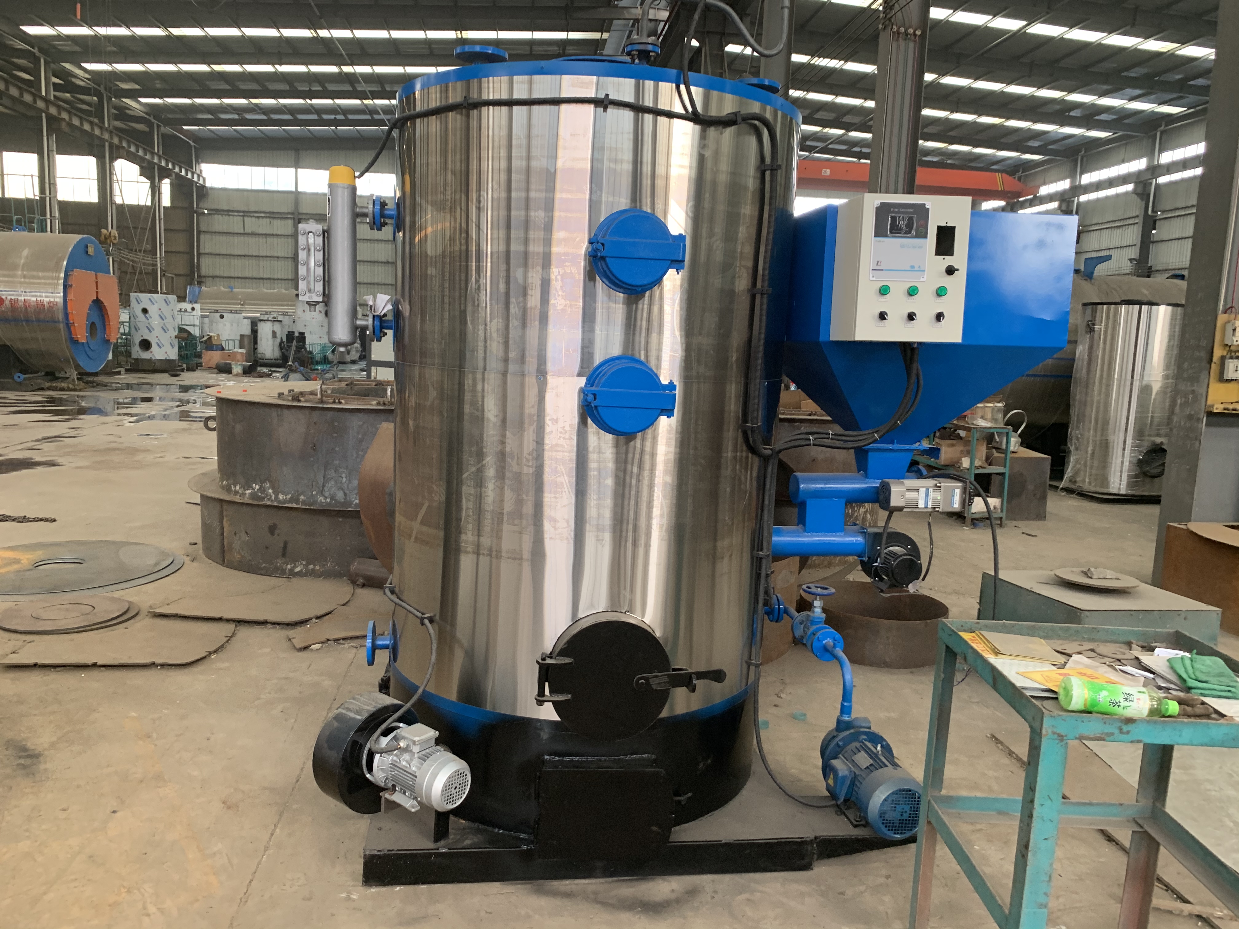 200kg vertical small gas Steam generator thermal efficiency high floor space small factory price