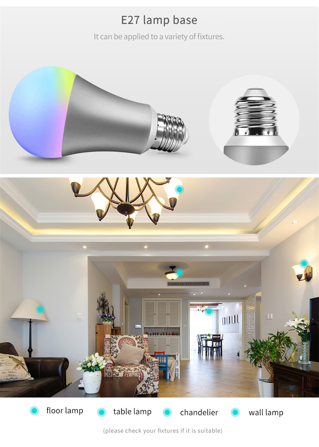 Wifi Smart Light Bulb 7w RGBCW