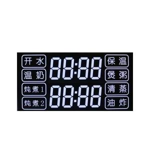 Custom Size 7 Segment Square Screen HTN LCD Display 12 PIN Static Driving Method