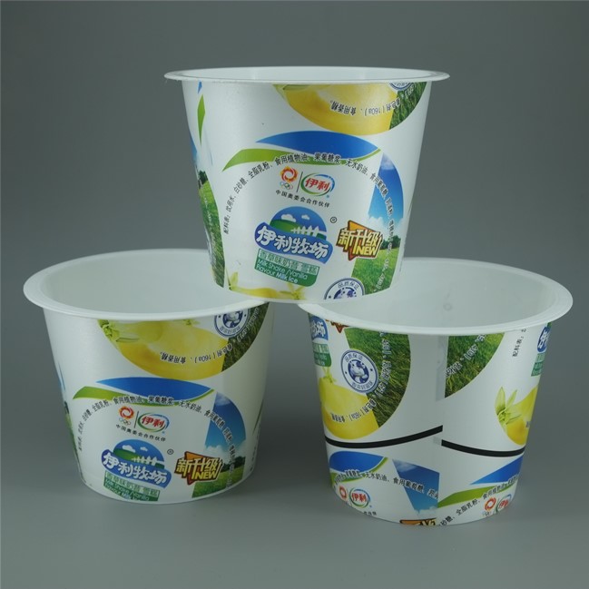 Food Grade PP Condiment Cup Eco Friendly Custom Logo Printed Cup for Yogurt Packaging