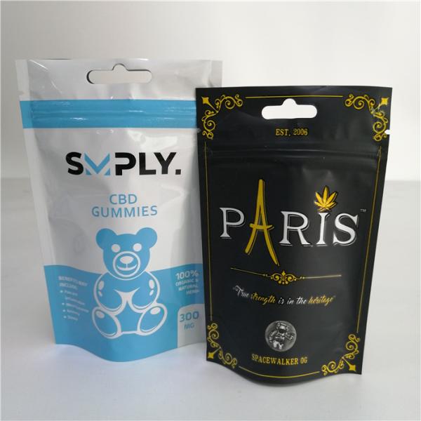 Gravure Printing Stand Up Bags Smell Proof For Sherbinskis Bacio Gelato Weed