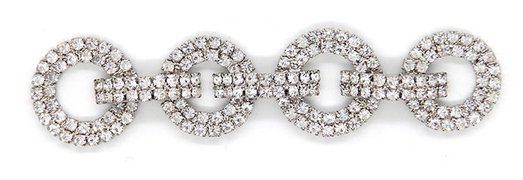 Fashion Elegant Crystal Bridal Shoe Clips 90mm*20mm Rhinestone Decoration